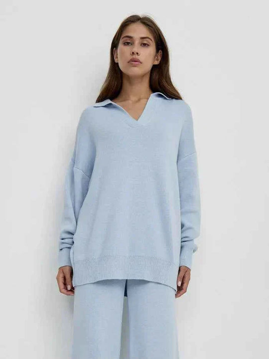Dames set met trui en wijde broek